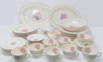 50 Pieces Of 1920's-1930's Clarice Cliff Designed Royal Staffordshire Dinnerware
