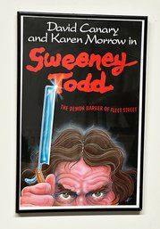 Original Theater Production Poster - Sweeney Todd - Starring David Canary