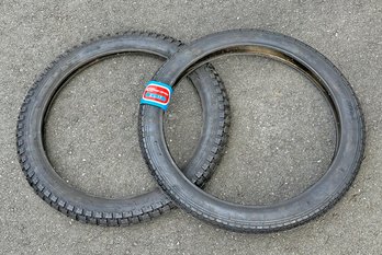 Pair Of Unused Cheng Shin Moped/Motorcycle Tires - 2.25-17 & 2.5-17