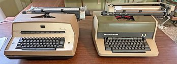 2 Vintage Electric Typewriters - IBM & Underwood
