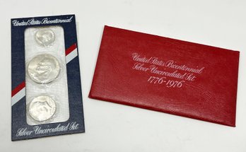 US Bicentennial 3-Coin Silver Uncirculated Set (1776-1976)