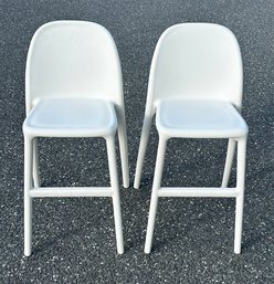 Pair Of Ikea Urban Junior Chairs - In White - Stackable