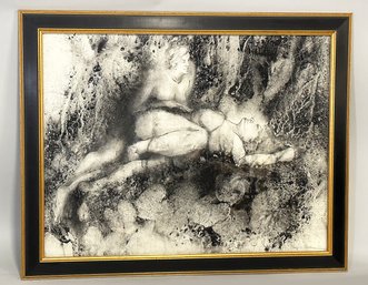 Original Charcoal Painting By Carolyn Woodfin Wood