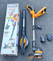 Worx 20-Volt String Weed Trimmer & Leaf Blower 2-Tool Cordless Combo Kit