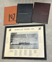 David Canary's College Yearbooks And High School Football Photo