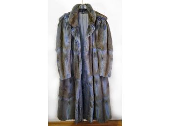 Genuine Blue Fox Fur Coat