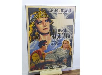 1946 Mexican Movie Poster 'Mary Magdelena'