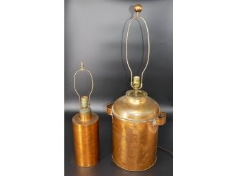 2 Brass Lamps - Need Repairs
