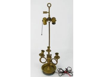 Vintage Warren Kessler Brass Bouillotte Lamp