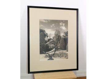 Antique Photograph - Garden Sundial / Dragon