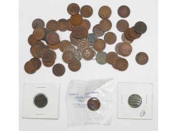 US Indian Penny Coin Lot - Approximately 60