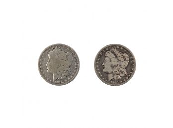 2 Morgan US Silver Dollars - 1883-O & 1884-O