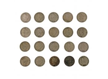 Lot Of 20 US Liberty Nickels (1893-1912)