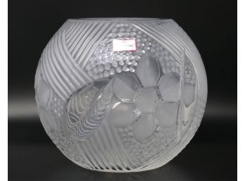 Baccarat Crystal Florelia Round Vase - Display Model, In Original Box