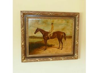 Original Painting On Board - Untitled (Thoroughbred Horse)  - Signed Pastor