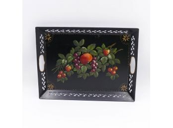 Vintage Hand-Painted Toleware Tray