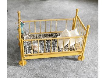 Wooden Baby Doll Carriage - Wheeled