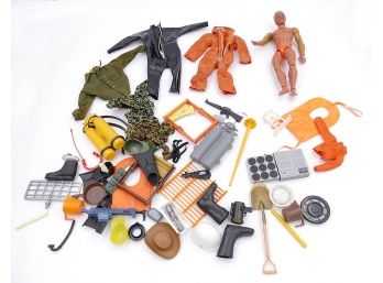 1971 Mattel Big Jim Doll With Clothes And Accessories Including GI Joe