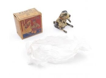 1940 Marx Flipo The Jumping Dog - Tin Toy - In Original Box