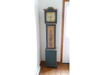 Decorative Painted Grandfather Clock - Ansonia Movement
