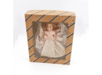 1950's Molded Plastic 10.5' Doll In Box - Hard Plastic