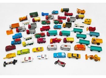 Lot Of 50+ Vintage Lesney Matchbox Die-Cast Toy Cars