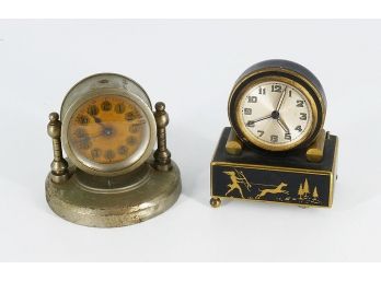 2 Vintage Table Clocks