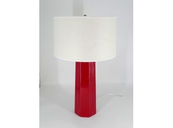 Robert Abbey Mason 26' High Table Lamp - In Oxblood Red