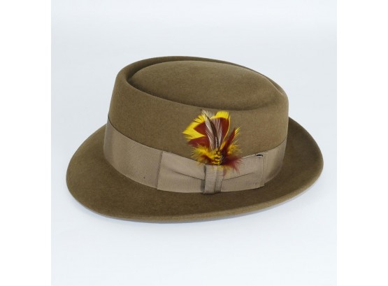 Biltmore Senator Canadian Fur Felt Fedora Hat - Men's Size 7 1/4
