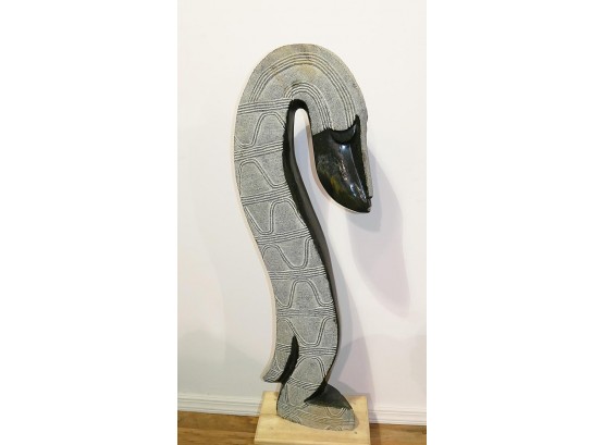Original Large African Shona Stone Sculpture, Attributed To Nelson Rumano (b. 1955, Zimbabwe) - 3+ Ft. Tall