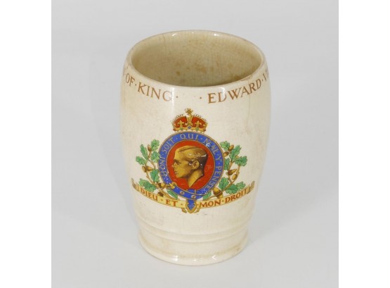 1937 King Edward VIII Coronation Souvenir Beaker/Cup