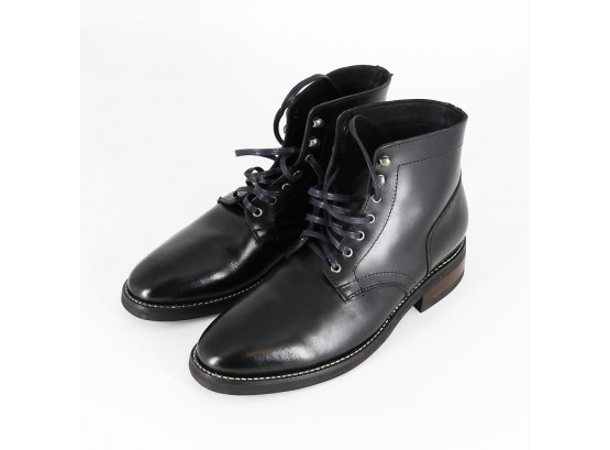 Pair Men's Leather Boots From The Thursday Boot Company - President Model In Black - Size 10 US