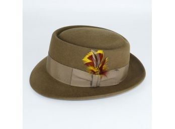 Biltmore Senator Canadian Fur Felt Fedora Hat - Men's Size 7 1/4