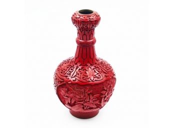 20th C. Chinese Cinnabar Vase