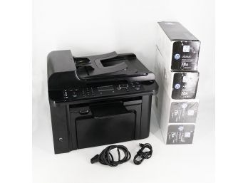 HP LaserJet Pro M1536dnf Multifunction Printer With 4 Unused Toners