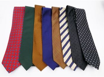 Lot Of 7 Harrod's London Silk/Silk Blend Men's Ties
