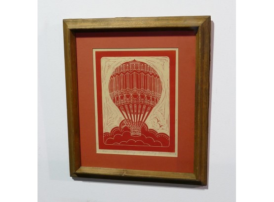 1976 Ballooning Print 'Try The Sky' - Signed/Numbered