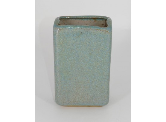 Vintage Glidden Art Pottery Rectangular Vase