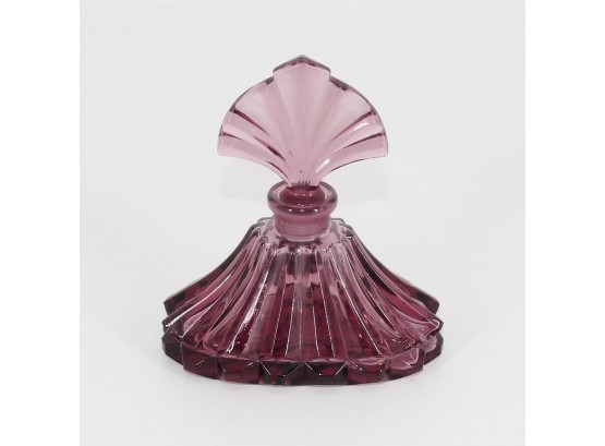 Amethyst Glass Perfume Bottle