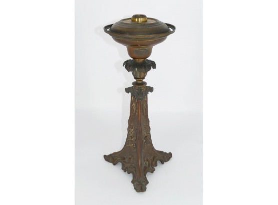 Antique 1843 Cornelius & Co Ormolu Brass Astral Oil Lamp Base