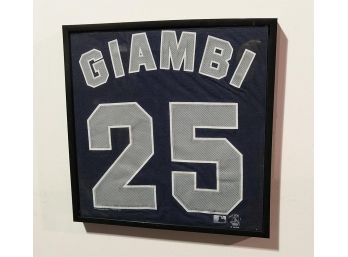 Framed Jason Giambi NY Yankees T-shirt
