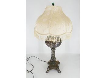 19th C. Aesthetic Movement Metal Lamp