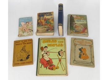 Old Children's Book Lot Including The Second Jungle Book (1895 Edition)