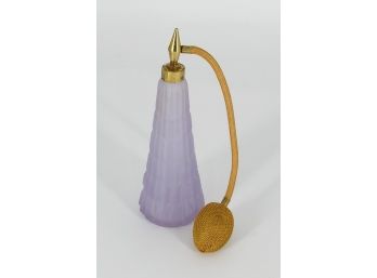 Vintage Frosted Lilac Glass Atomizer
