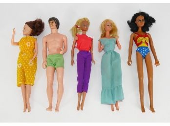 Vintage Doll Lot (1960's-80's) - Donny & Marie, Barbie, Wonder Woman