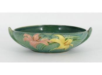 Vintage Roseville Pottery 474-3' Zephyr Lily Console Bowl