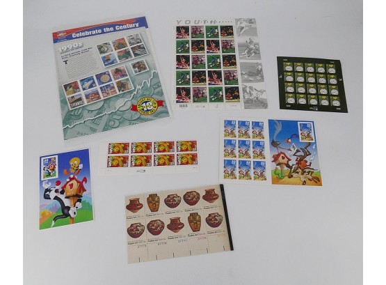 Unused US Stamp Sheets And Blocks