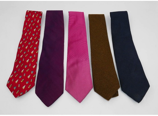 5 Different Cashmere/Silk/Silk Blend Men's Ties