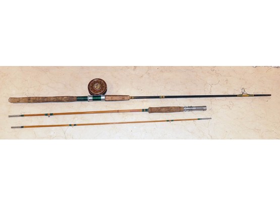 Ted Williams Fly Fishing Reel And Rod Pieces