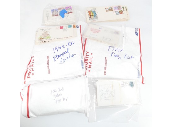 Huge Lot Of First Day Issue Envelopes And Stamps - US & Int'l